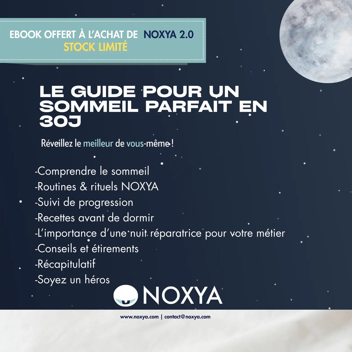 Oreiller premium nuits réparatrices, anti-ronflements et anti-douleurs